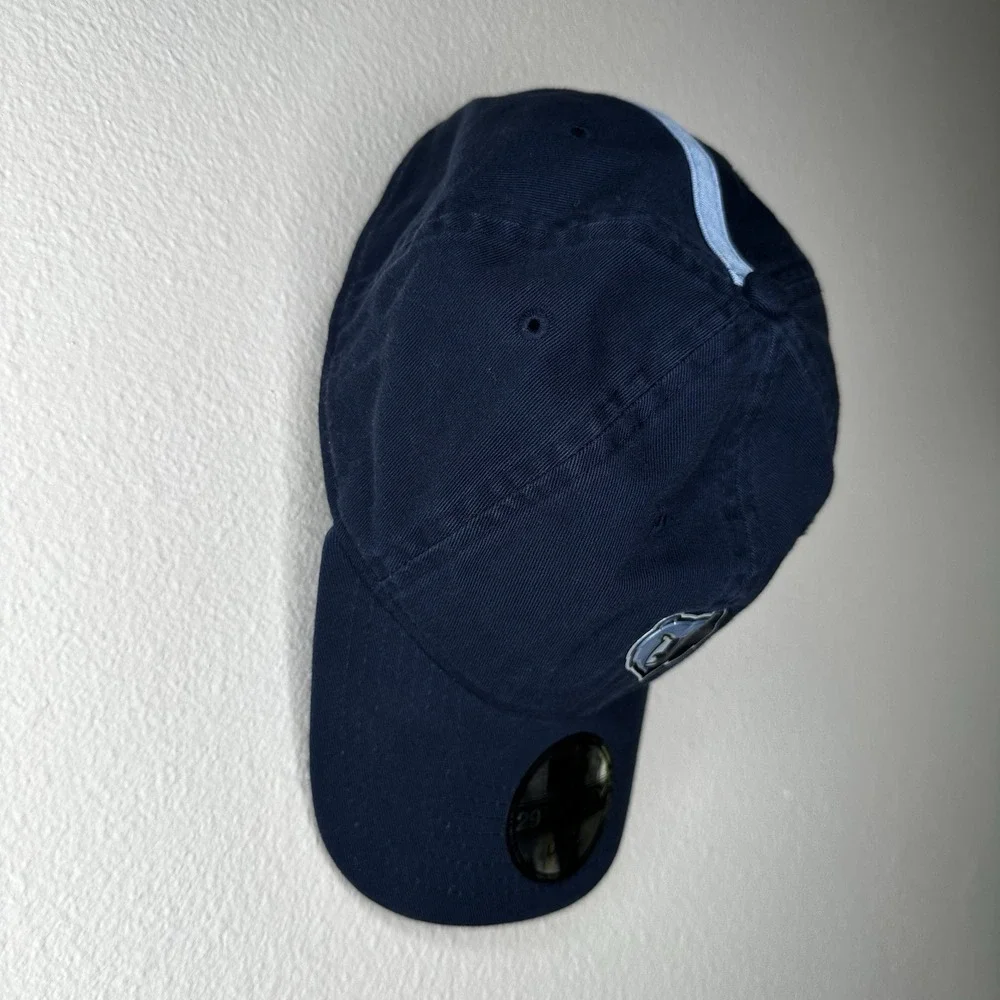 New Era Memphis Grizzlies NBA 29TWENTY Navy Blue Relaxed Fit Hat Size Large